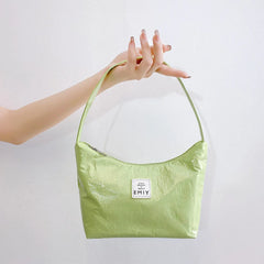 PU Leather Women's Shoulder Bag Crossbody Bag Half Moon Handbag