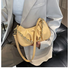 PU Leather Small Square Crossbody Bag for Women