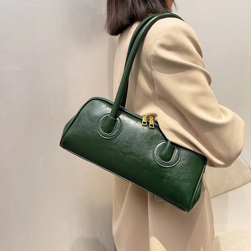 PU Leather Women's Shoulder Bag Handbag Vintage Retro Pillow Bag
