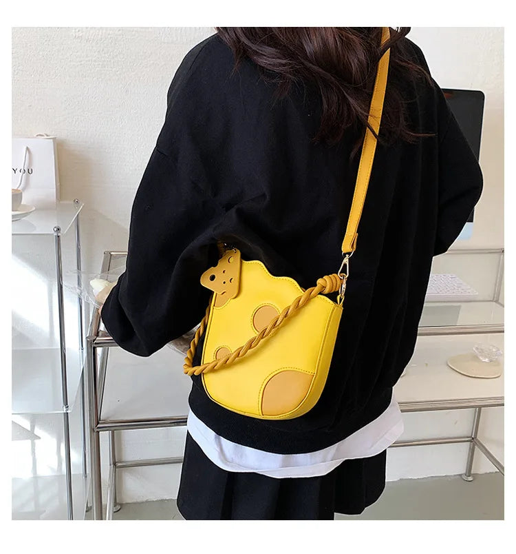PU Leather Women's Shoulder Bag Tassel Crossbody Bag Handbag