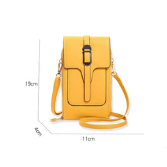 Phone Purse Touch Screen Cell Phone Bag PU Female Crossbody Bag