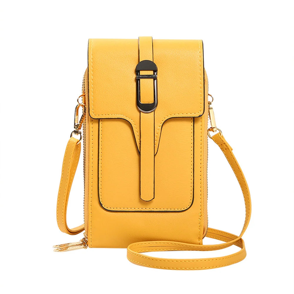 Phone Purse Touch Screen Cell Phone Bag PU Female Crossbody Bag