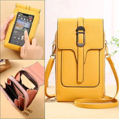 Phone Purse Touch Screen Cell Phone Bag PU Female Crossbody Bag