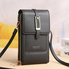 Phone Shoulder Bags Women PU Leather Screen Touch Crossbody Bags