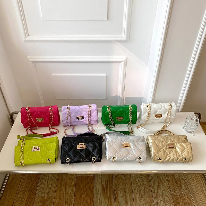 Quilted Women's Shoulder Bag Chain Crossbody Bag