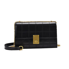 Plaid Quilted Women's Shoulder Bag Chain Handbag Small Flap Crossbody Bag