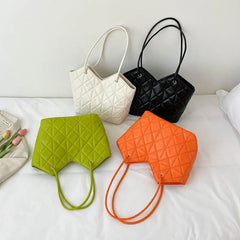 Plaid Quilted Women's Shoulder Bag Crossbody Handbag