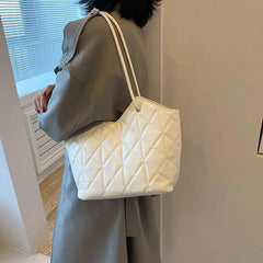 Plaid Quilted Women's Shoulder Bag Crossbody Handbag