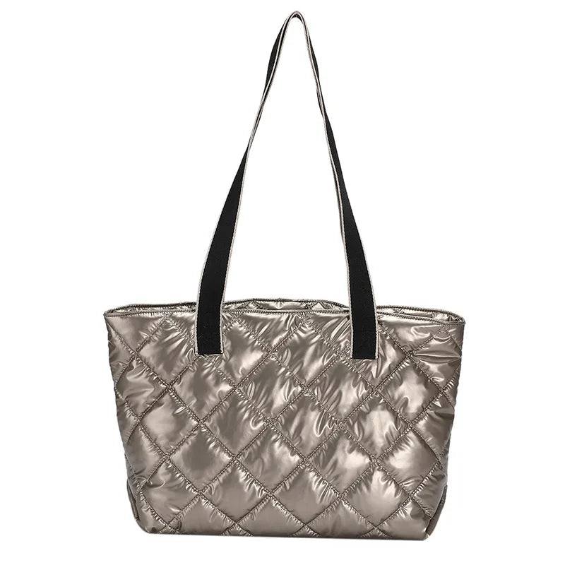 Plaid Quilted Women's Shoulder Bag Crossbody Large Handbag