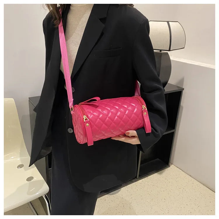 Plaid Quilted Women's Shoulder Bag Crossbody Bag Handbag