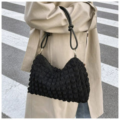 Polyester Women's Shoulder Bag Handbag Small Square Crossbody Bag