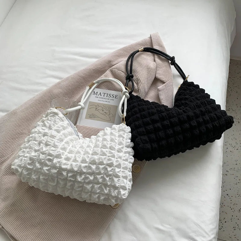 Polyester Women's Shoulder Bag Handbag Small Square Crossbody Bag