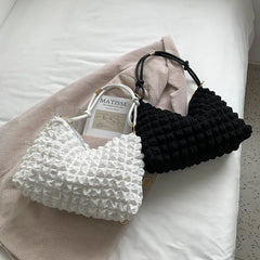 Polyester Women's Shoulder Bag Handbag Small Square Crossbody Bag