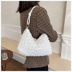 Polyester Women's Shoulder Bag Handbag Small Square Crossbody Bag