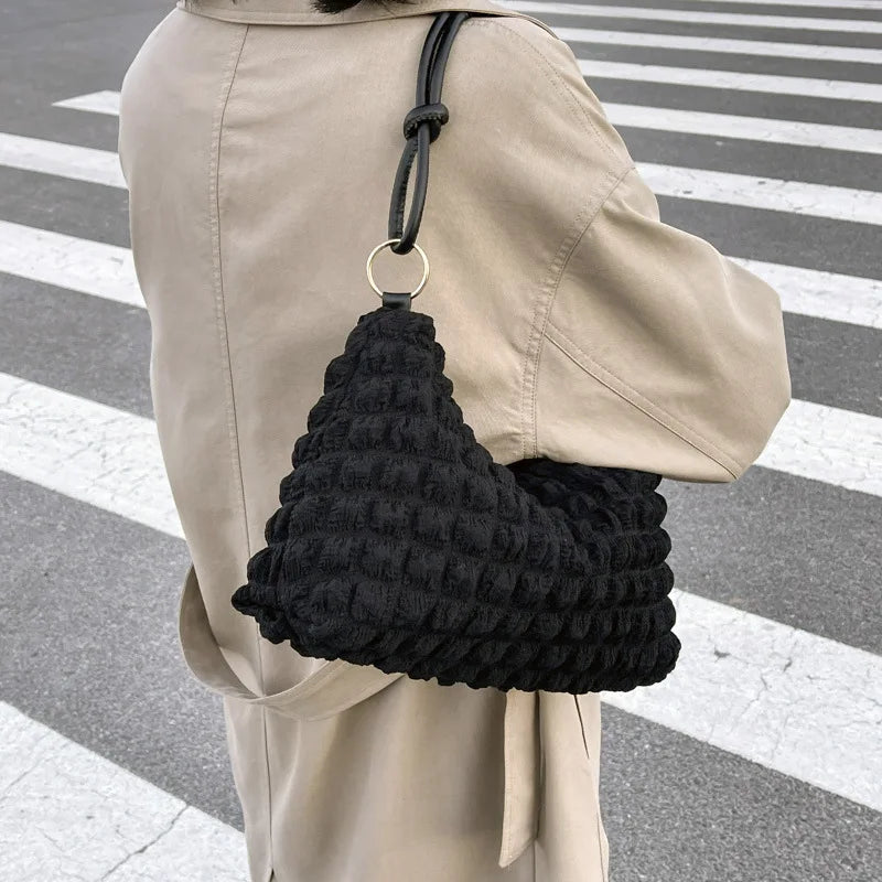 Polyester Women's Shoulder Bag Handbag Small Square Crossbody Bag