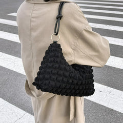Polyester Women's Shoulder Bag Handbag Small Square Crossbody Bag
