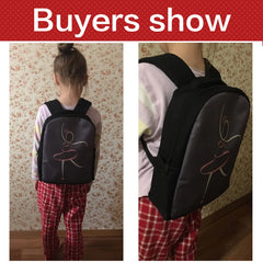 Schoolbag Ballet Print Kids Backpack For 0-5 Year