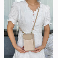 Women's Small Crossbody Bag PU Leather Shoulder Purse Clutch Handbag