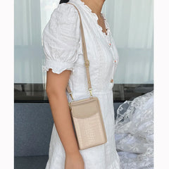 Women's Small Crossbody Bag PU Leather Shoulder Purse Clutch Handbag