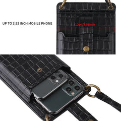 Small Shoulder Phone Bag Stone Pattern PU Leather Crossbody Messenger Bag