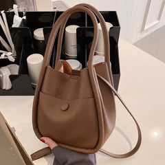 Pu Leather Tote Handbag For Women Ladies Crossbody Shoulder Bag