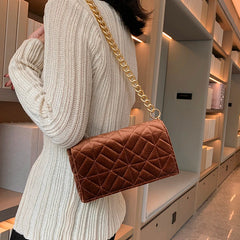 Velet Chain Handbag Purses Women Shoulder Bags Flap Crossbody Bags