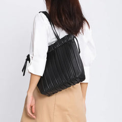 Large Capacity Bucket Handbags PU Leather Women's Totes Bag