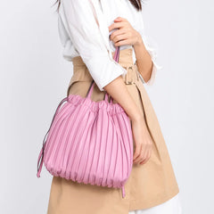 Large Capacity Bucket Handbags PU Leather Women's Totes Bag