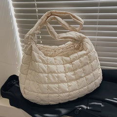 Women's Tote Bag Autumn Winter Lady Shoulder Bag High Cotton Handbags