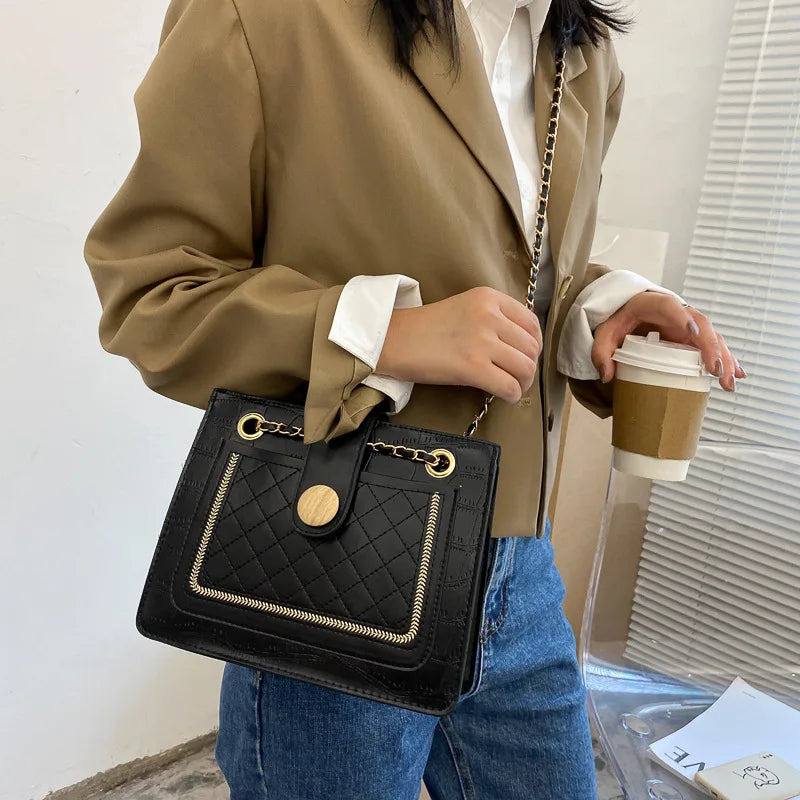 Women's Tote Bags Autumn Winter Lady Shoulder Bag High PU Handbags