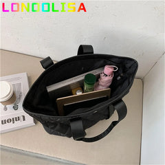 Women's Tote Bag High Nylon Handbag Autumn Winter Shoulder Bag
