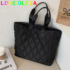 Women's Tote Bag High Nylon Handbag Autumn Winter Shoulder Bag