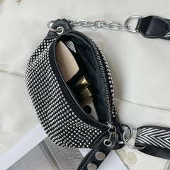 Diamond Waist Bags Chain Fanny pack Phone Pack Woman Shoulder Crossbody Chest Ba
