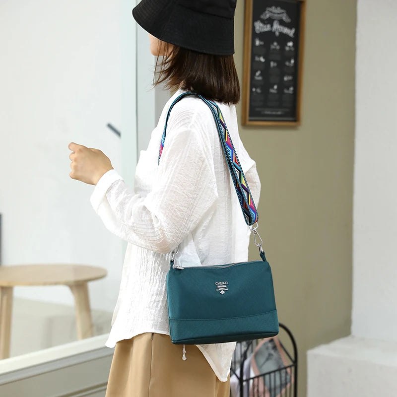 Small Women's Crossbody Bag Nylon Girl Purse Phone Bag Daily Messenger Bag