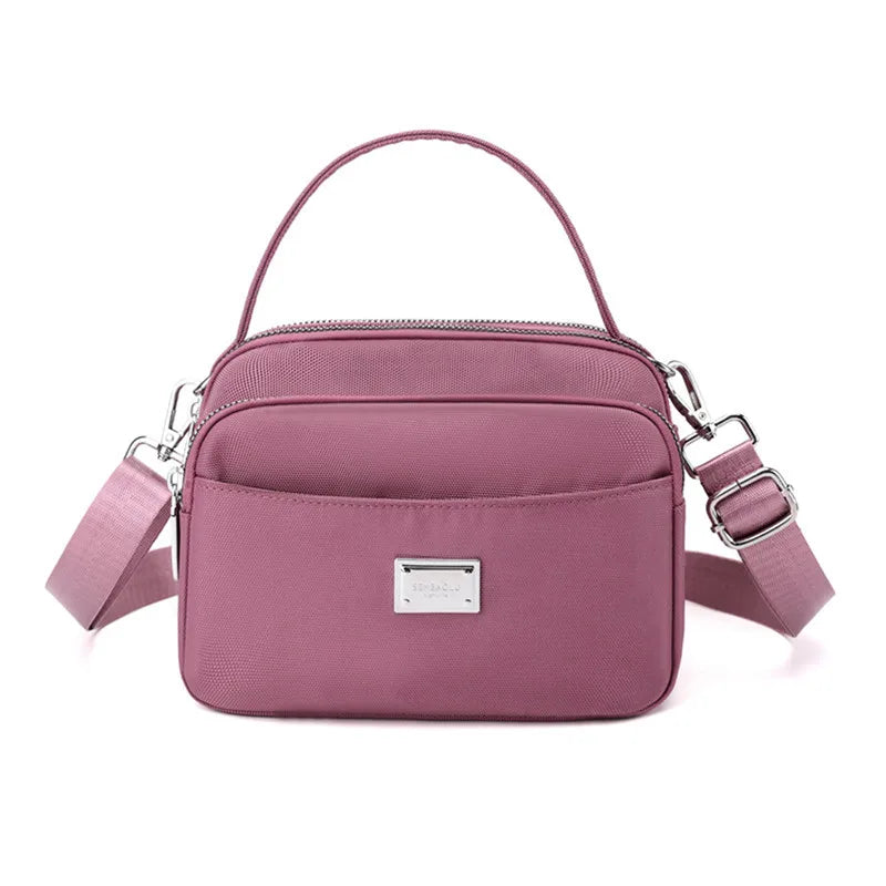 Small Women's Nylon Shoulder Bag CrossBody Tote Purse Phone Daily Messenger