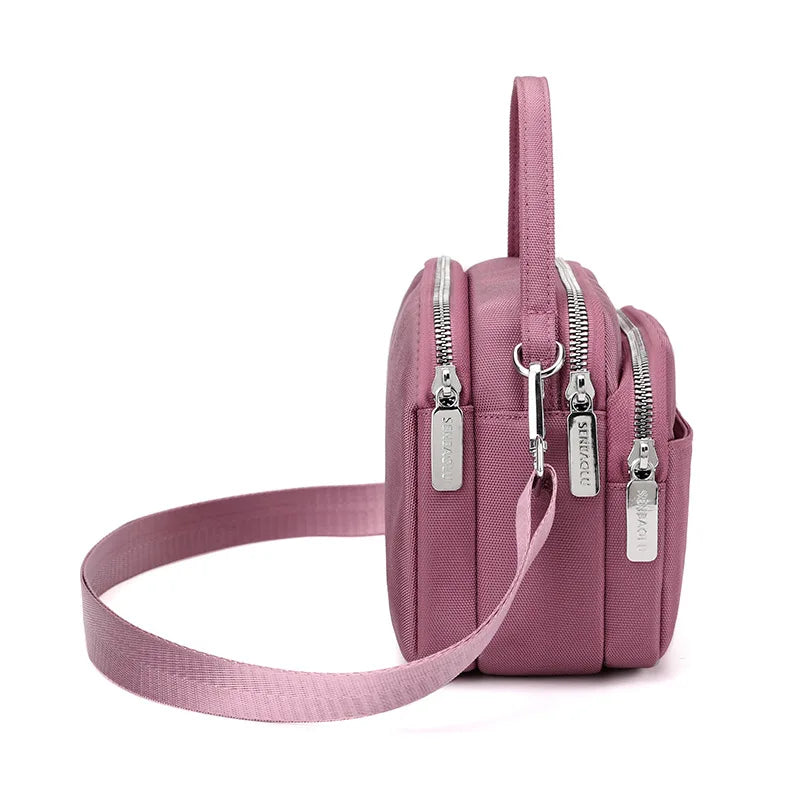 Small Nylon Crossbody Bag for Women Girl Phone Purse Shoulder Tote