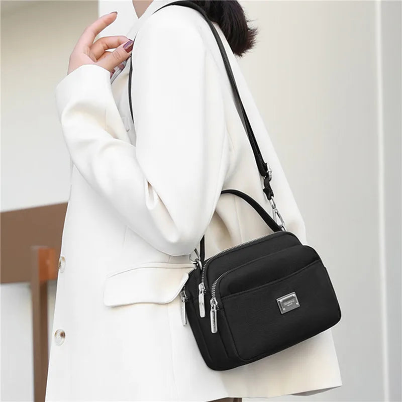 Small Women's Nylon Shoulder Bag CrossBody Tote Purse Phone Daily Messenger