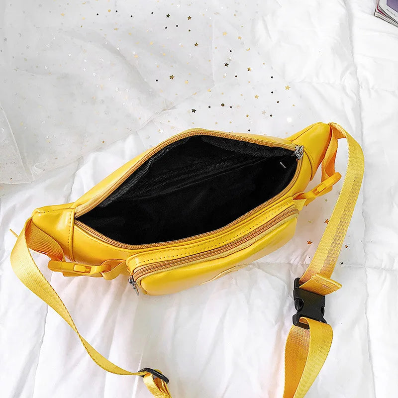 Women's Leather Fanny Pack Crossbody Bag Purse