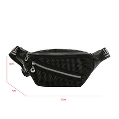Diamond Studded Women's Fanny Pack Belt Bag