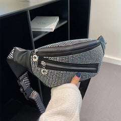 Diamond Studded Women's Fanny Pack Belt Bag