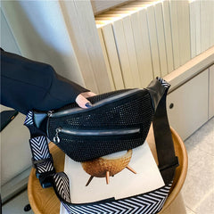 Diamond Studded Women's Fanny Pack Belt Bag