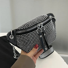 Diamond Studded Women's Fanny Pack Belt Bag