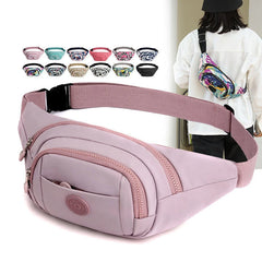 Women's Nylon Waist Pack Banana Bag Travel Shoulder Purse
