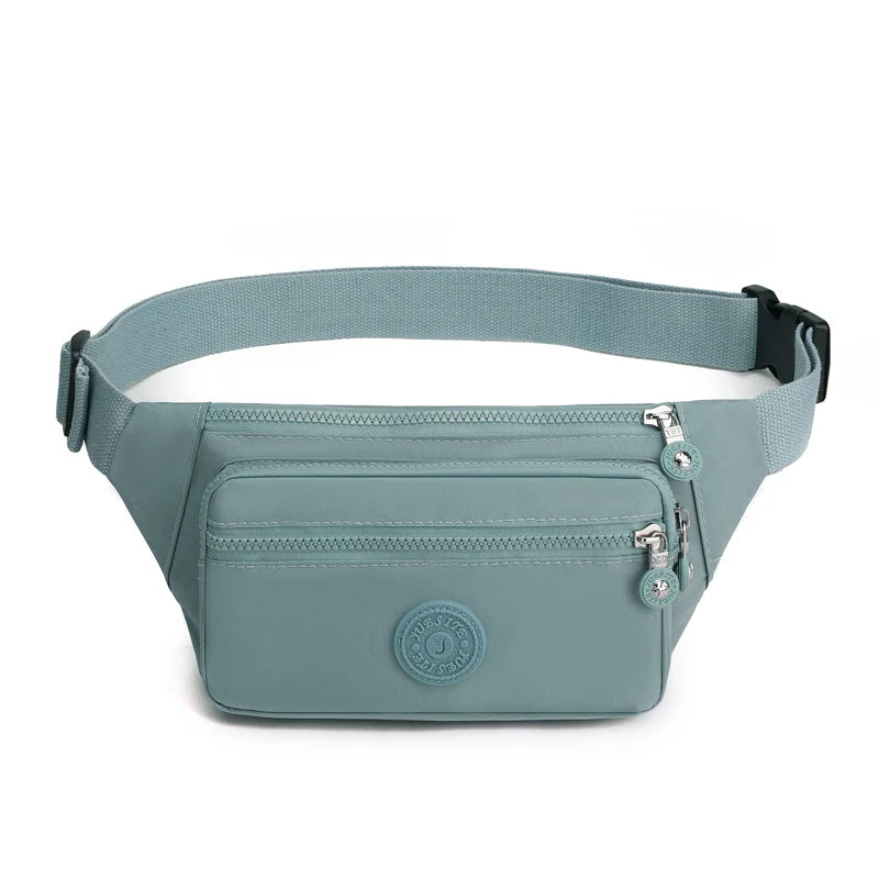 Women's Nylon Waist Pack Casual Travel Shoulder Purse