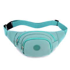 Women's Nylon Waist Pack Banana Bag Travel Shoulder Purse