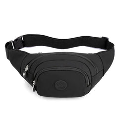 Women's Nylon Waist Pack Banana Bag Travel Shoulder Purse