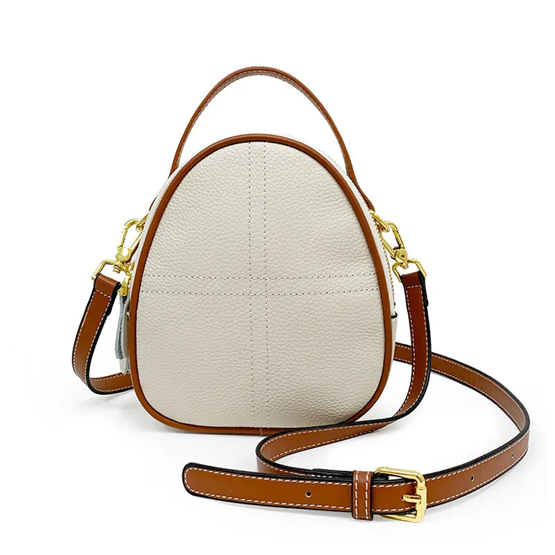 Vintage Leather Sling Purse Shoulder Bag for Women