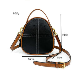 Vintage Leather Sling Purse Shoulder Bag for Women
