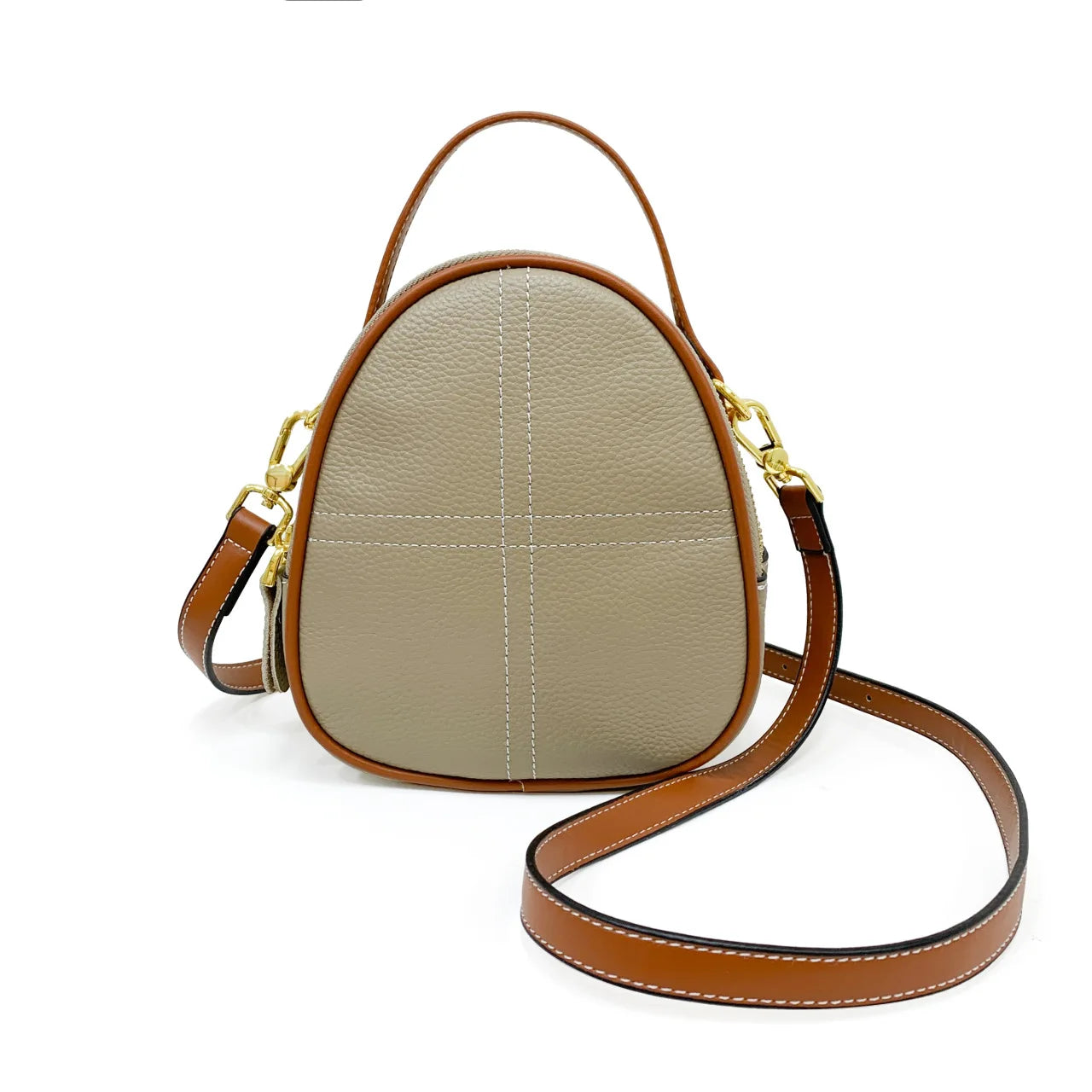 Vintage Leather Sling Purse Shoulder Bag for Women
