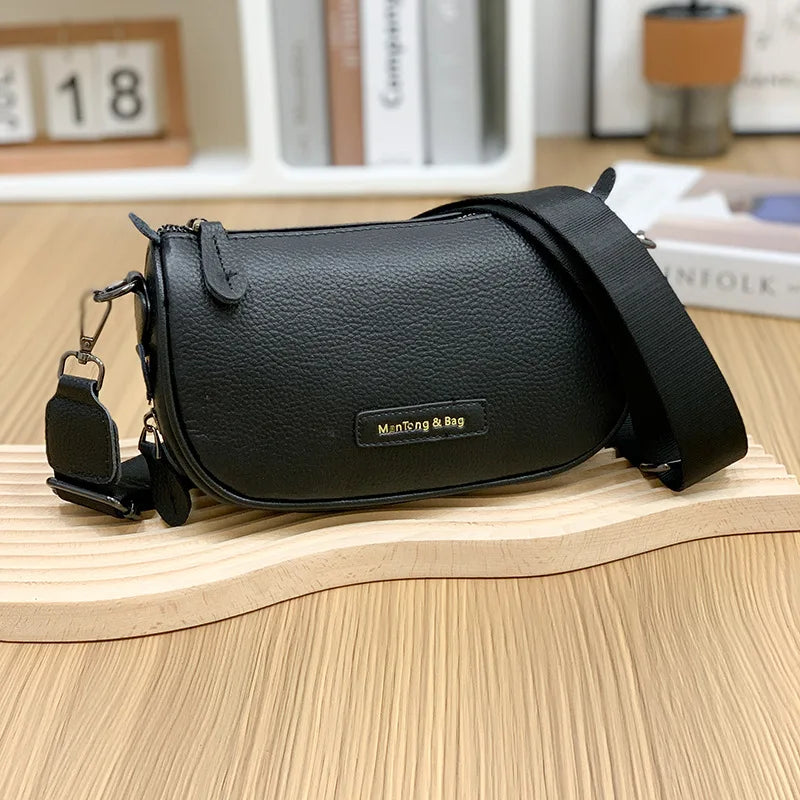 Vintage Leather Sling Handbag for Women
